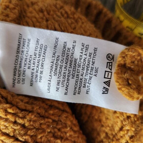 Anthropologie Pilcro Mock Cableknit Sweater Medium Petite - Picture 7 of 8